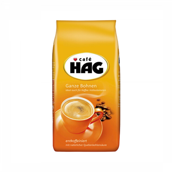 803779 Cafe Hag entkoffeiniert, Ganze Bohne, 500g